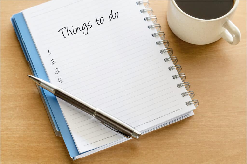 Creating routines with to do lists