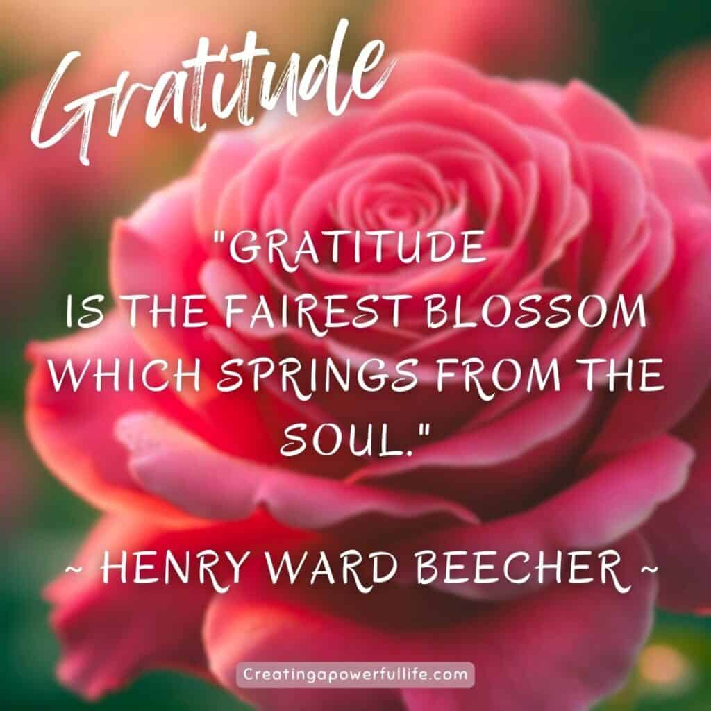 Gratitude Henry Ward Beecher