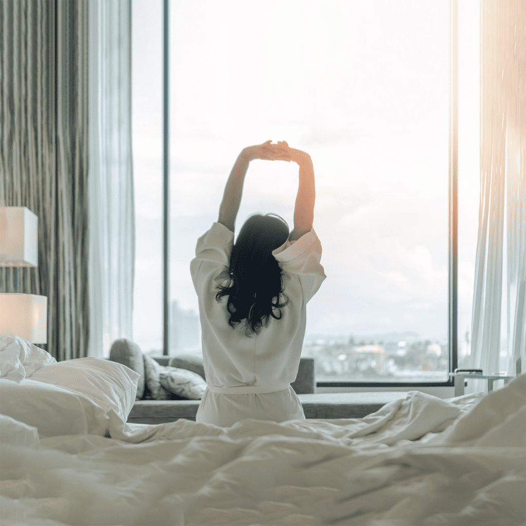 Waking up in the morning with gratitude